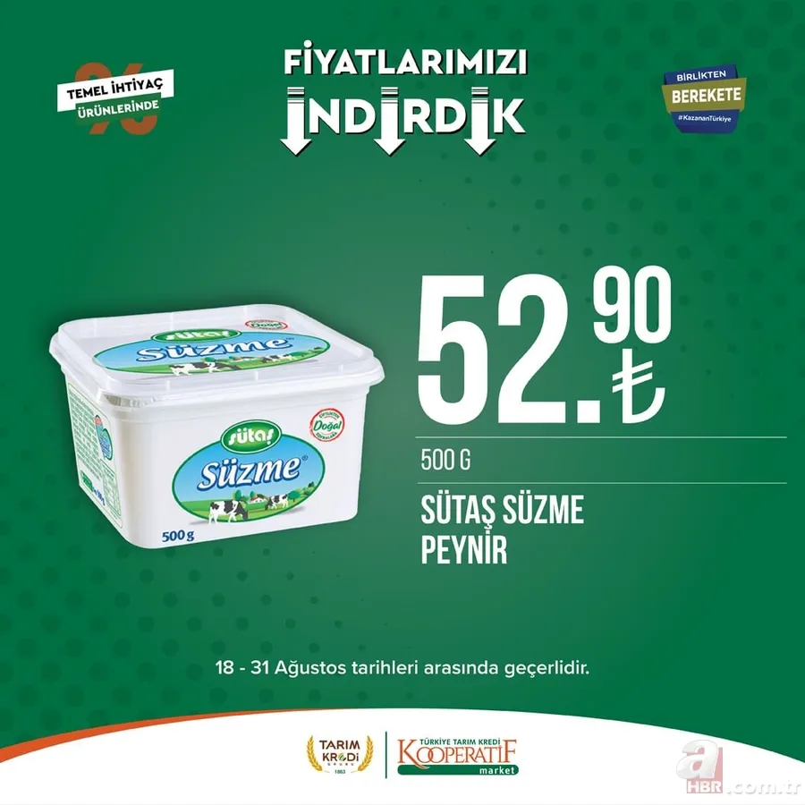 Yeni ürünleri görenler kapıda kuyruk oldu! Tarım Kredi Market listeyi güncellendi! 30'lu yumurta 68.50, Tereyağı 89.90, 40'lı tuvalet kağıdı 168.90 TL... 25