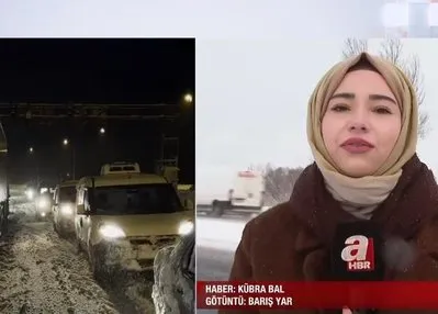 Bolu Dağı’nda yoğun kar yağışı