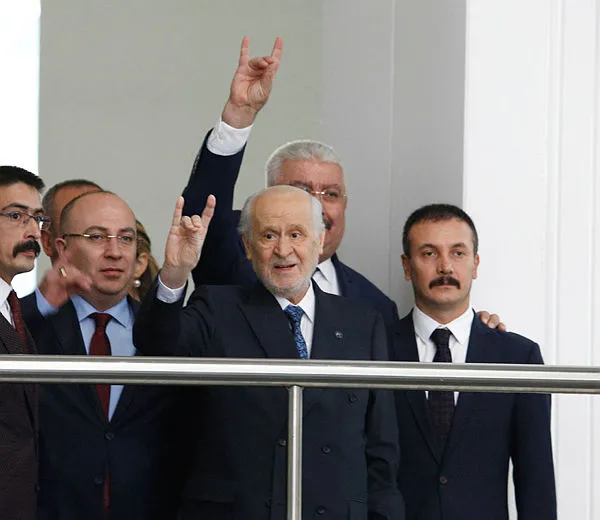 MHP lideri Devlet Bahçeli, MHP Genel Merkezi’nde