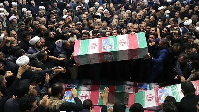 Reisi için Tahran’da cenaze töreni! Yılmaz ve Fidan Tahran'daki törene katıldı