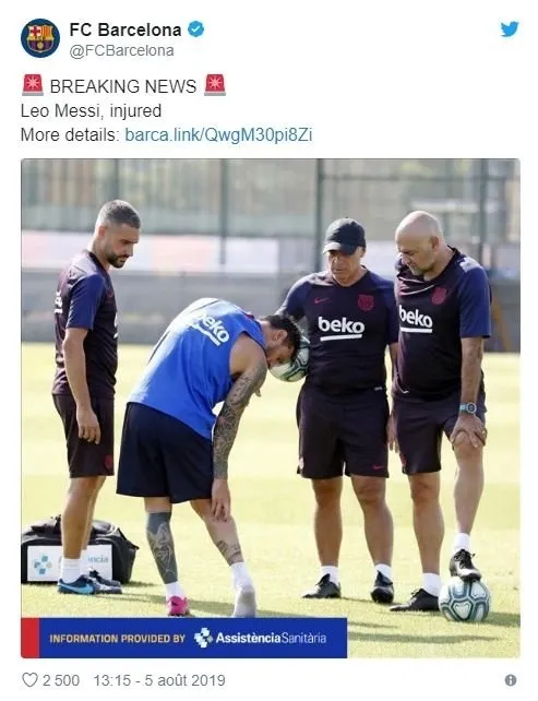 Barcelona’da Lionel Messi depremi