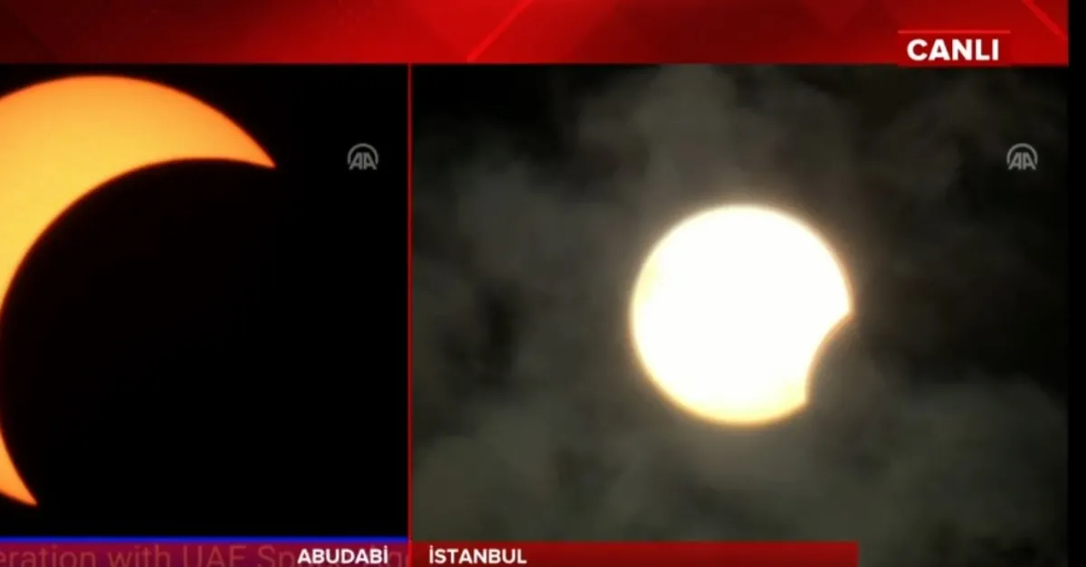Ateş çemberi güneş tutulması! Türkiye’de en net Hakkâri’den izlendi | Video