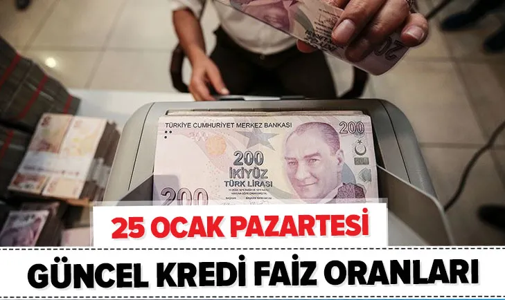 25 ocak kredi faiz oranlari ziraat