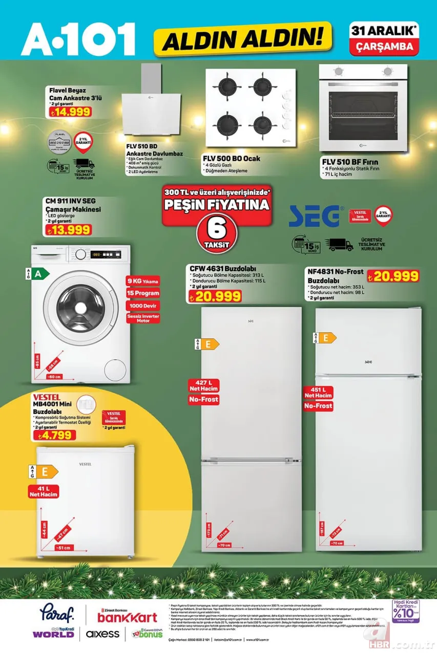 A101’de yılın son fırsatı! 31 Aralık aktüel listesi yayımlandı: Hangi ürünler indirimde? 6