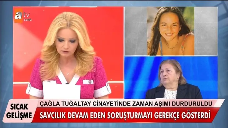 Müge Anlı’da araştırılan Çağla Tuğaltay cinayetinde çok önemli gelişme! Zaman aşımıyla ilgili beklenen haber geldi