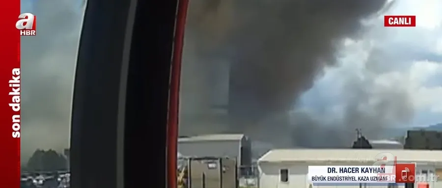 Kocaeli'de deprem etkisi yaratan patlama! Patlama neden oldu? A Haber canlı yayınında flaş sözler: Atex patlaması... 18