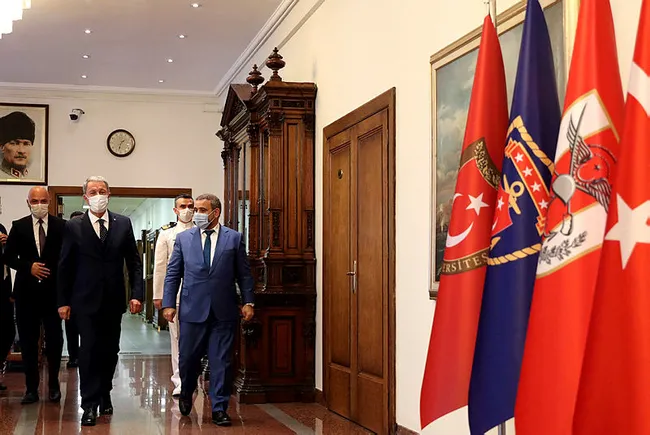 Bakan Akar, Libya Yüksek Devlet Konseyi Başkanı Halid el-Meşri ile görüştü