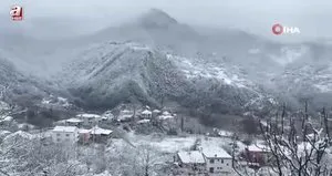 Sinop’un yüksek kesimleri beyaza büründü