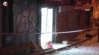 Büfede meydana gelen patlama binayı yıktı