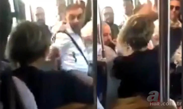 İstanbul'da metroda ilginç olay! Kadın kendisini uyaran adama saldırdı!