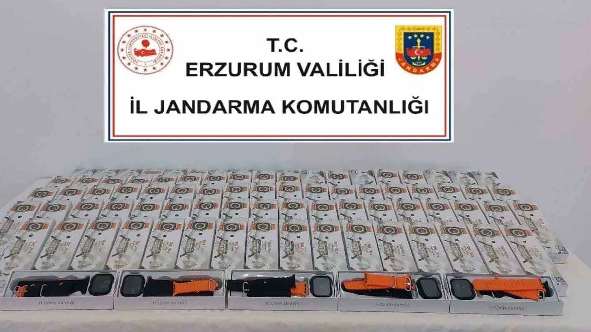 Gümrük kaçağı akıllı saat ele geçirildi