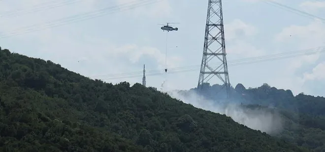 Son dakika: Beykoz Anadolu Kavağı’nda orman yangını!