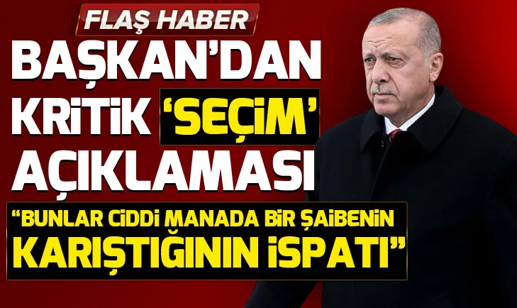 ErdoÄan'dan flaÅ 'seçim açıklaması
