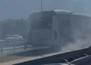 İstanbul’da korkutan metrobüs yangını!