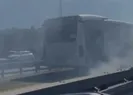 İstanbulda korkutan metrobüs yangını!