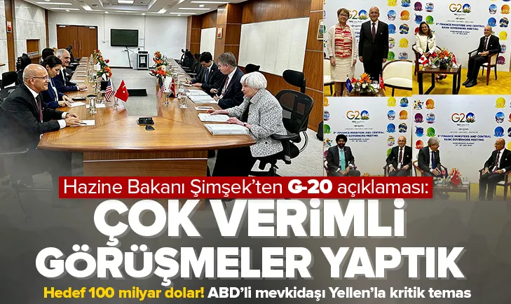 Bakan Şimşek: Çok verimli görüşmeler yaptık