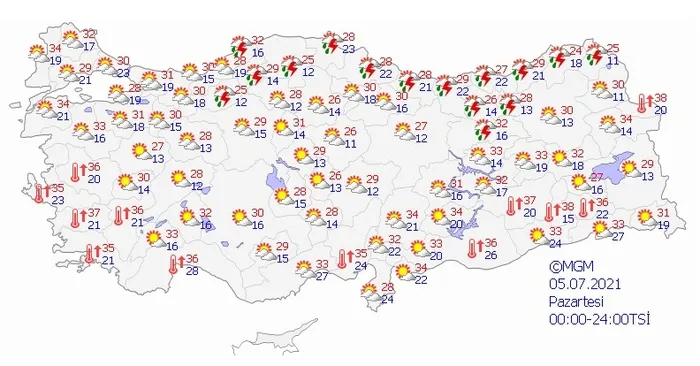 Son dakika... Meteoroloji uyardı! Sıcaklık 41 dereceyi görecek (İstanbul Ankara İzmir... 5 günlük hava durumu tahmini) - 7