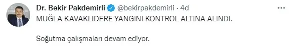 Tarım ve Orman Bakanı Bekir Pakdemirli orman yangınlarındaki son durumu açıkladı - 3