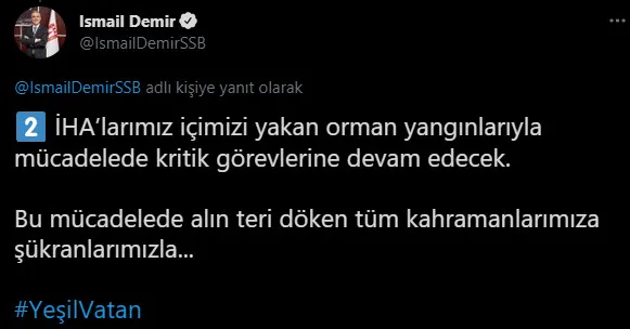 İHA'lar 1413 saattir yangınları takip ediyor! 103 yangın ilk anda tespit edildi - 3