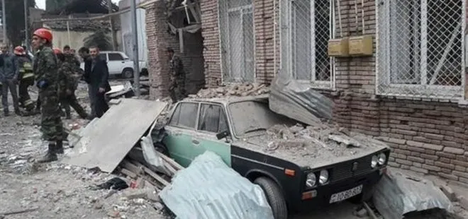 Ermenistan Azerbaycan’ın ikinci büyük şehri Gence’yi roketle vurdu! Çok sayıda sivil yaralı var
