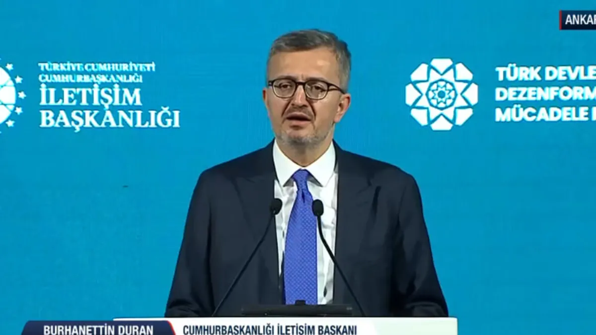 İletişim Başkanı Burhanettin Duran'dan net mesaj: Dezenformasyon varoluşsal tehdittir