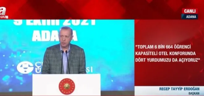 Başkan Recep Tayyip Erdoğan’dan Adana’da düzenlenen açılış programında son dakika açıklamaları