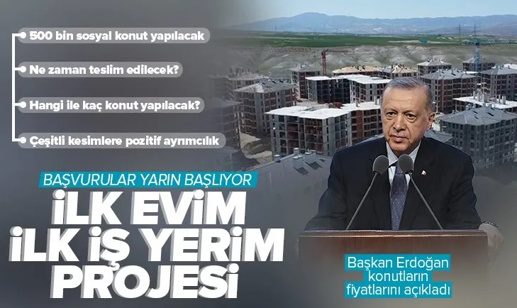 Son dakika: TOKİ sosyal konut projesinde tarihi gün! Başkan Erdoğan ucuz konutun detaylarını açıklıyor | İşte başvuru şartları