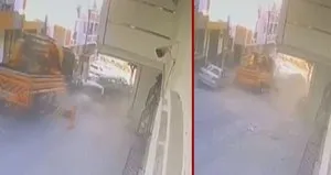 Başakşehir’deki vinç dehşetinde yeni görüntüler!