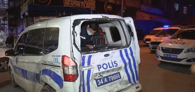 Son dakika: İstanbul Sultangazi’de minibüs polis aracına çarptı: 3 yaralı