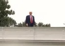Trump Beyaz Saray’ın çatısına çıktı!