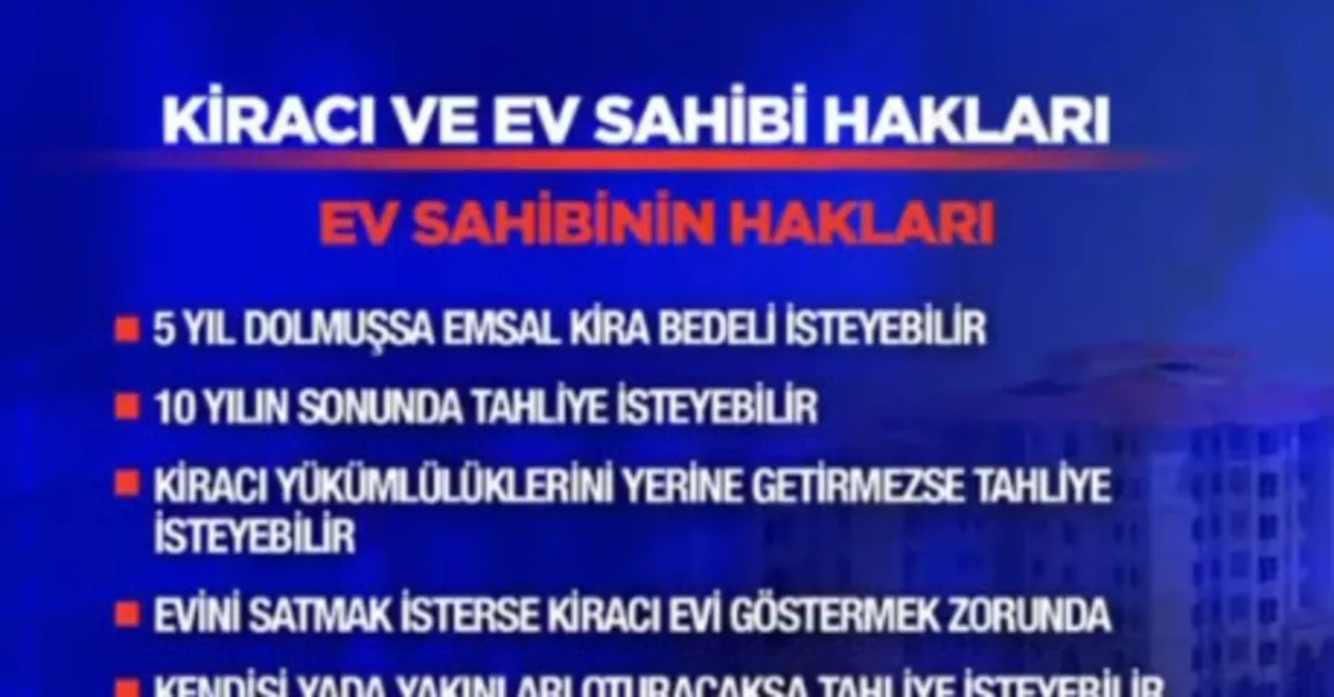 Kiracı ve ev sahibi hakları neler?