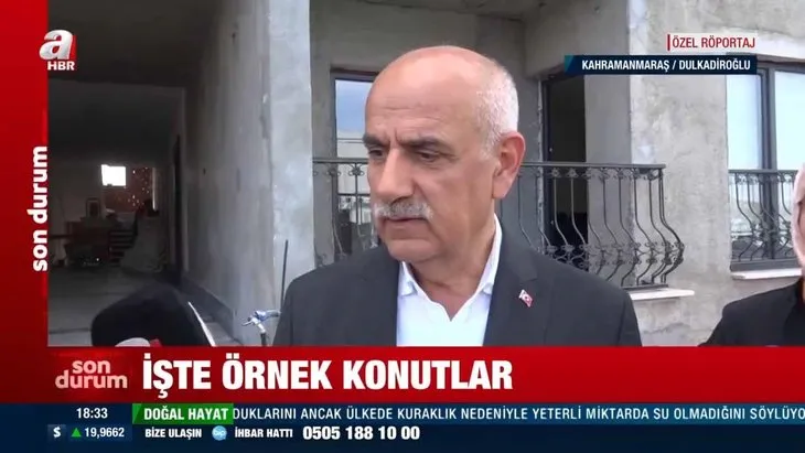 Depremzedelere verilecek örnek konutlar A Haber’de! 3+1 ve 2+1 seçeneği... Bakan Kirişci özelliklerini tek tek anlattı