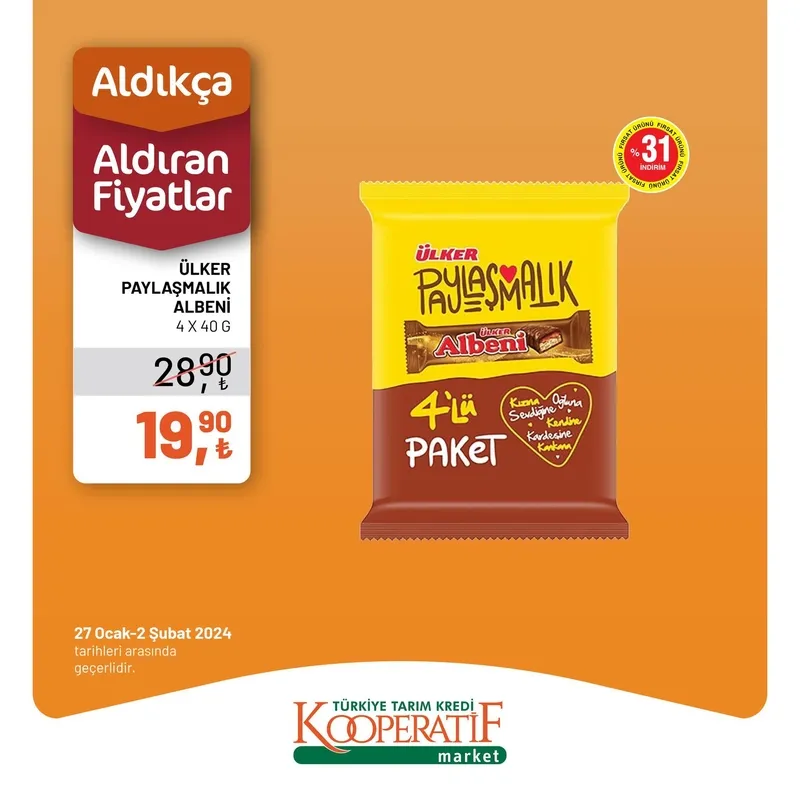 Tarım Kredi Market indirim için son gün! TK’da tost peyniri 129,90 TL, zeytin 129,90 TL, beyaz peynir 109,90 TL, çay 106,90 TL, tereyağı 59,00 TL… - 23