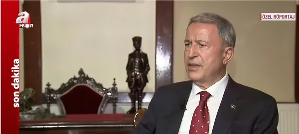 Son dakika: Milli Savunma Bakanı Hulusi Akar'dan A Haber'e özel açıklamalar: Suriye'ye olası operasyon ne zaman? Yunanistan'ın Türk F-16'larını taciz etmesine sert tepki!