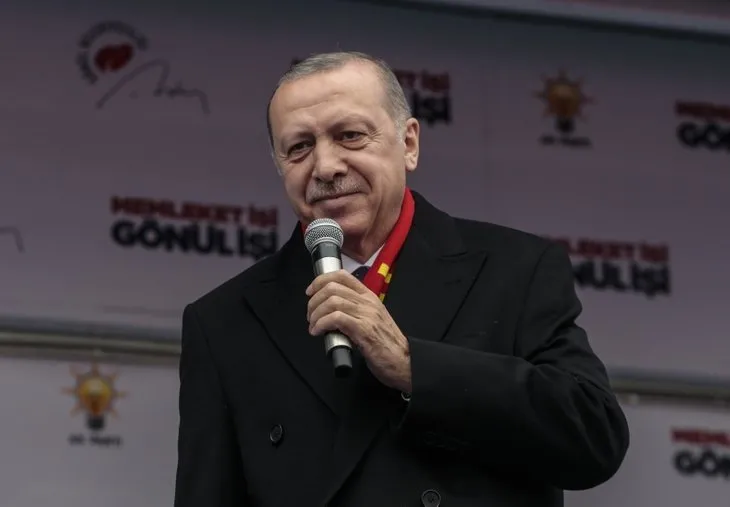 Başkan Erdoğan'ın Malatya mitinginden dikkat çeken kare