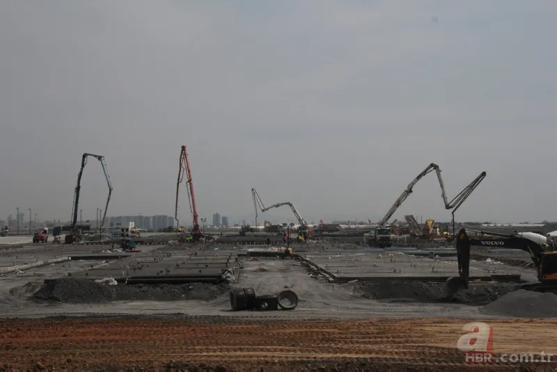 Başkan Erdoğan duyurmuştu! Atatürk Havalimanı'nda başlayan çalışmalar havadan görüntülendi 9