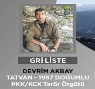 Gri kategorideki terörist Devrim Akbay etkisiz hale getirildi - 1