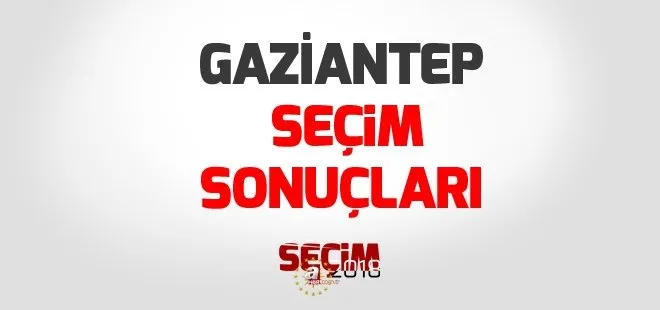 Gaziantep seçim sonuçları 2018: 24 Haziran Gaziantep Milletvekili seçim sonuçları