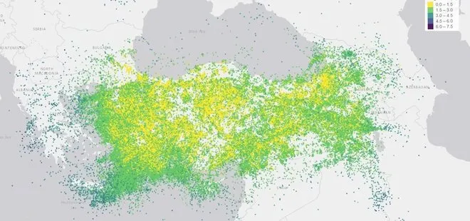 AFAD 10 yıllık deprem haritasını paylaştı! İşte en çok deprem olan iller