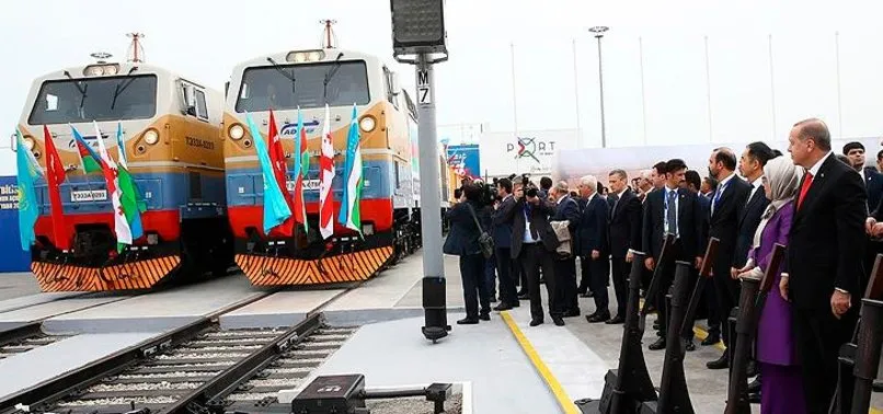 Bakü-Tiflis-Kars Demir Yolu Hattı’ndan taşınan yük miktarı 1 milyon tonu aştı