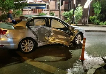 Samsun'da kavşakta kaza! 4 yaralı