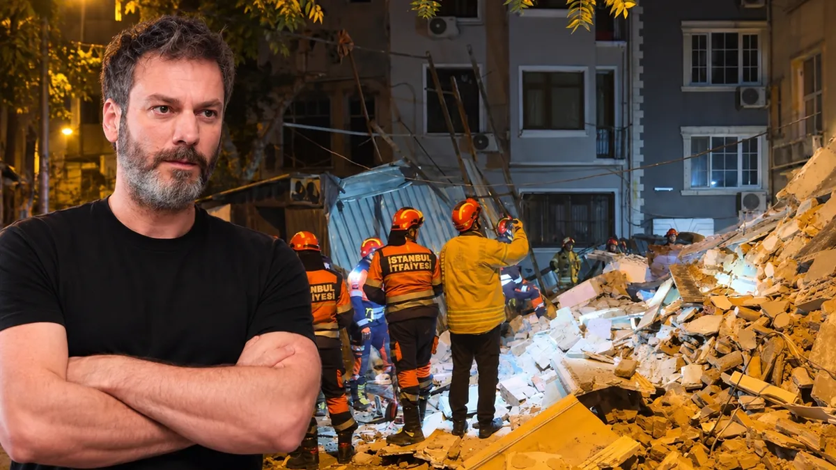 Umut Özkan ve eşi büyük panik yaşadı: Karşılarındaki bina çöktü