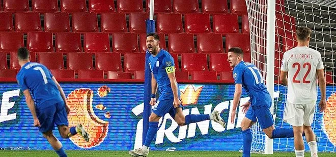 Trabzonsporlu Bakasetas’ın golü Yunanistan’a 1 puan getirdi