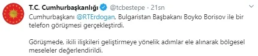 Son dakika: Başkan Erdoğan Boyko Borisov ve İtalya Başbakanı ile görüştü - 1