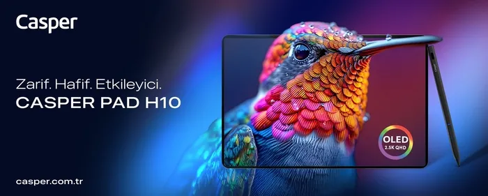 Casper’dan mobil üretkenlikte yeni dönem: OLED ekran ve ultra hafiflik! Casper PAD Tablet