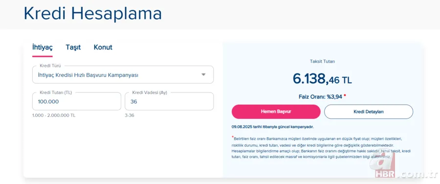 100 bin TL ihtiyaç kredisi alırsanız ödeyeceğiniz tutar ne kadar? Halkbank, Ziraat Bankası, Vakıfbank faiz oranları 7