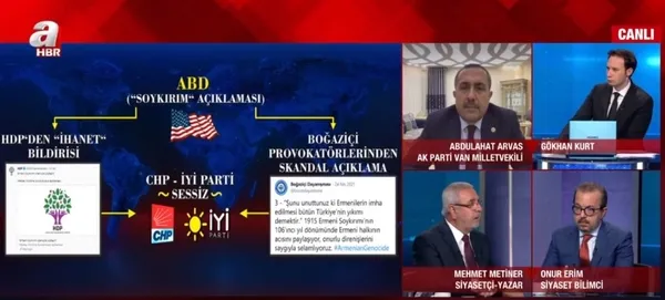 Mehmet Metiner’den CHP ve İYİ Parti’ye soykırım tepkisi!