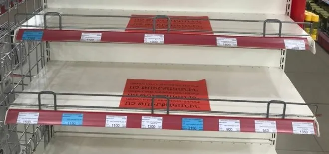 Türkiye’nin desteği zorlarına gitti: Ermenistan marketlerindeki Türk ürünlerini toplattı