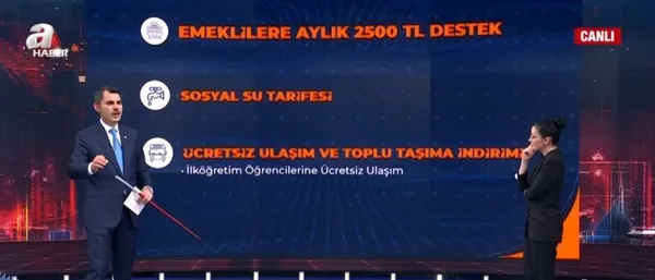Cumhur İttifakı İBB adayı Murat Kurum A Haber’de dev projelerini aktardı! Emekliye müjde öğrenciye burs | İşte İstanbul’daki son anket sonuçları...