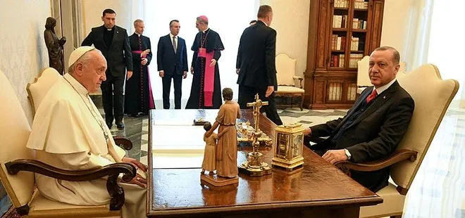 Cumhurbaşkanı Erdoğan Papa ile görüştü